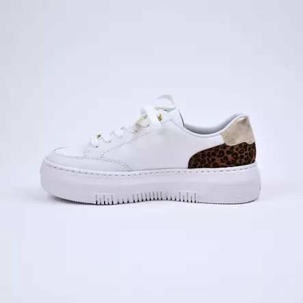 RIEKER Sneakerit Valkoinen - Naisten nauhalliset kävelykengät - M1900-80 - 2