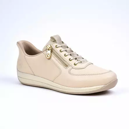 RIEKER Ready2Go Kävelykengät Beige - Naisten nauhalliset kävelykengät - N1156-60 - 1