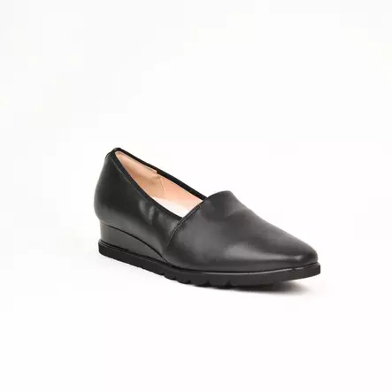 HASSIA Milanao Kävelykengät Musta Nahka - Kiilakorkokengät - 4-302386-0100 - 1