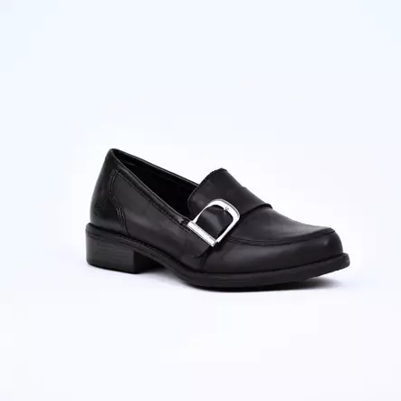 REMONTE Loaferit Musta Nahka - Naisten nauhattomat kävelykengät - D0F00-00 - 1