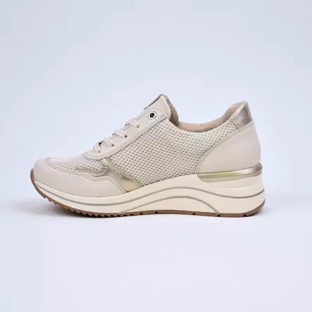 REMONTE Sneakerit Beige - Naisten nauhalliset kävelykengät - D0T19-60 - 2