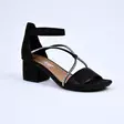 RIEKER Remmisandaalit Musta - Naisten juhlakengät - 64654-00 - 1