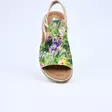 RIEKER Värikkäät Vihreä-Kulta Sandaalit - Naisten juhlasandaalit - 64841-90 - 3