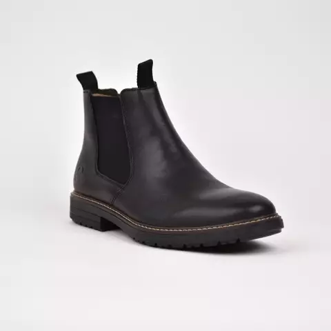 RIEKER Nilkkurit Musta Nahka - Miesten nilkkurit - 33180-00 - 1