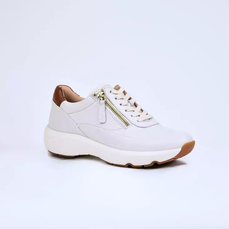 CLARKS Tivoli Zip Kävelykengät Off White - Naisten nauhalliset kävelykengät - 26176650 - 1