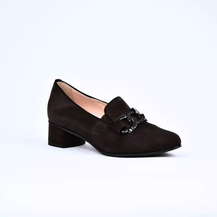 HASSIA Siena Juhla-avokkaat Tummanruskea Mokkanahka - Naisten korolliset kävelykengät - 4-303056-8600 - 1