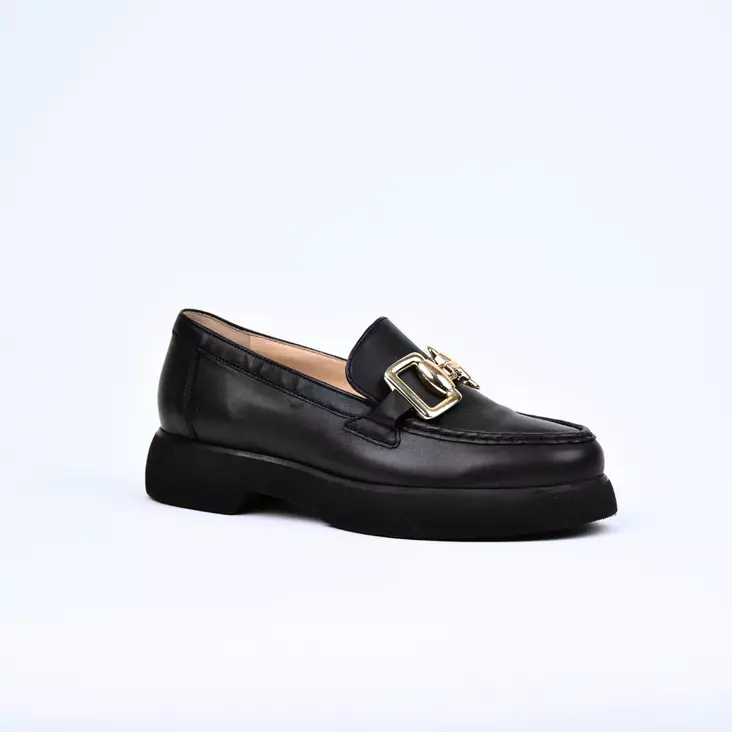 HÖGL Loaferit Nahka Musta - Naisten nauhattomat kävelykengät - 5-101610-0100 - 1