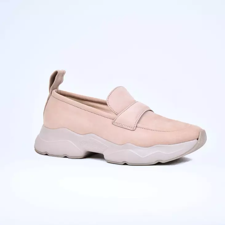 HÖGL Perry Loaferit Lighttaupe Nubuk-nahka - Naisten loaferit - 3-103402-9300 - 1