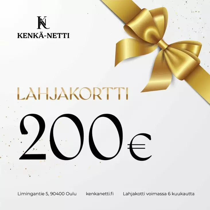 Lahjakortti 200 euro - Lahjakortit ja etukupongit - 1000-200 - 1