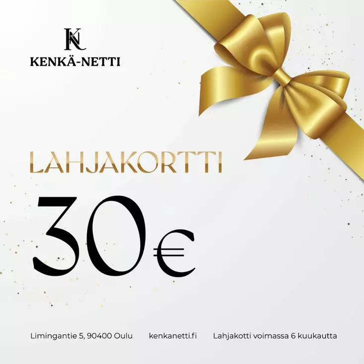Lahjakortti 30 euro - Lahjakortit ja etukupongit - 1000-30 - 1
