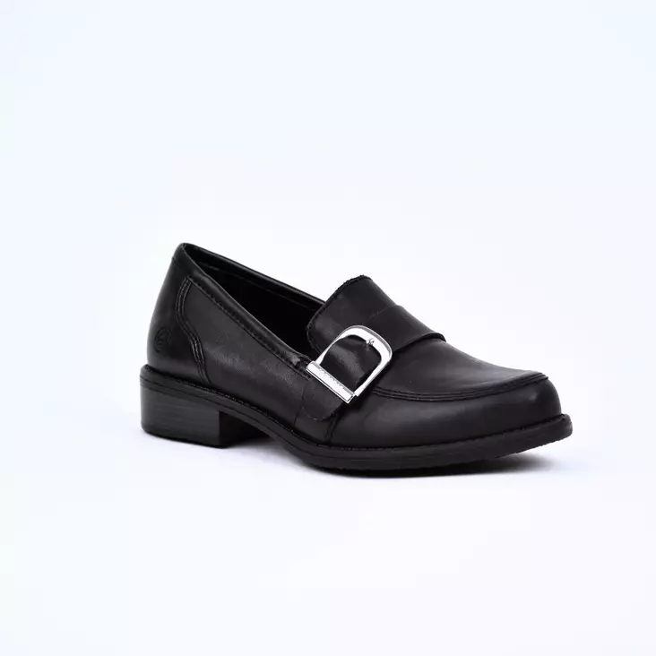 REMONTE Loaferit Musta Nahka - Naisten nauhattomat kävelykengät - D0F00-00 - 1