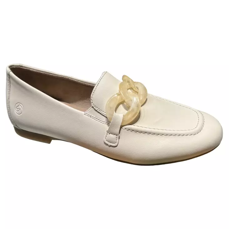 REMONTE Loaferit Valkoinen Nahka - Naisten nauhattomat kävelykengät - D0K00-80 - 1