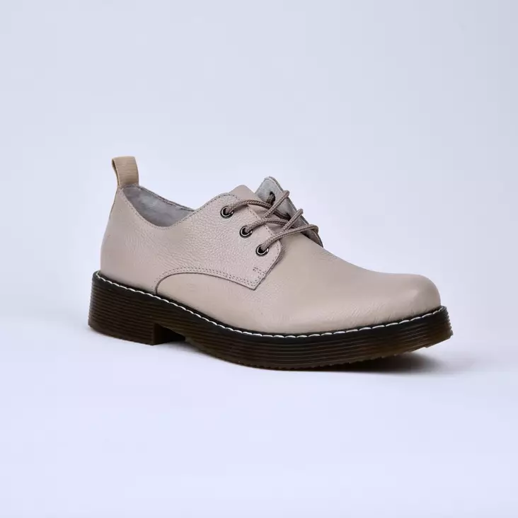 RIEKER Nauhalliset Kävelykengät Vaalea Nahka - Naisten nauhalliset kävelykengät - 50010-60 - 1