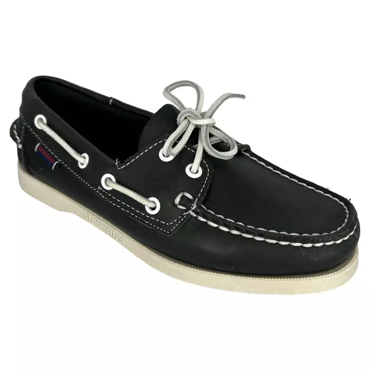SEBAGO Docksides Portland W Blue Navy Nahka - Naisten nauhattomat kävelykengät - 7000530 - 1