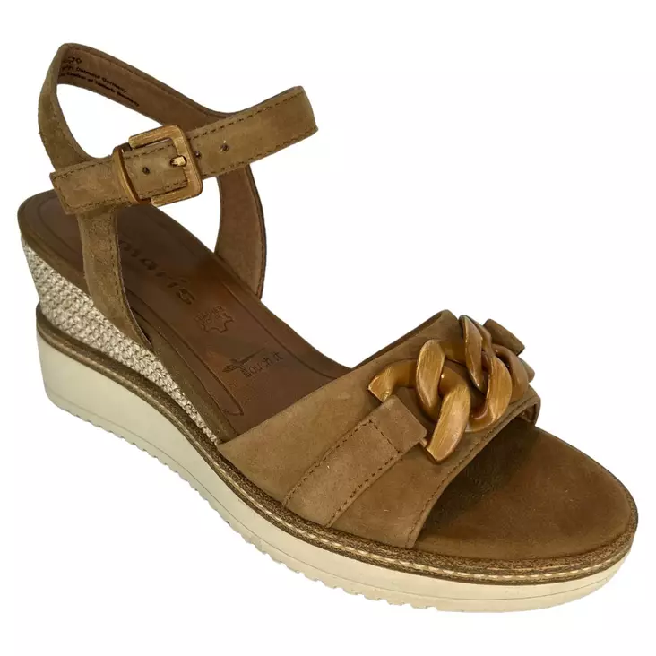 TAMARIS Sandaalit Kameli Nahka - Kiilakorkokengät - 1-28013-42-310 - 1