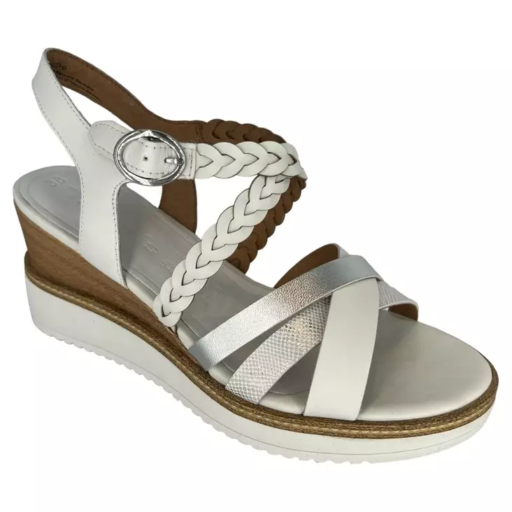 TAMARIS Sandaalit Valkoinen Nahka - Naisten juhlasandaalit - 1-28220-42-100 - 1