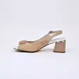 MARKO Juhla-avokkaat Beige Nahka - Naisten juhlasandaalit - 141431 - 2