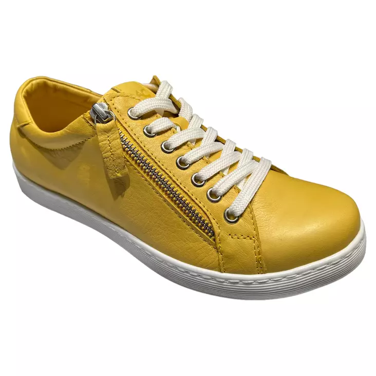 ANDREA CONTI Tennarit Keltainen Nahka - Naisten tennarit ja lenkkarit - 0342035-051 - 1