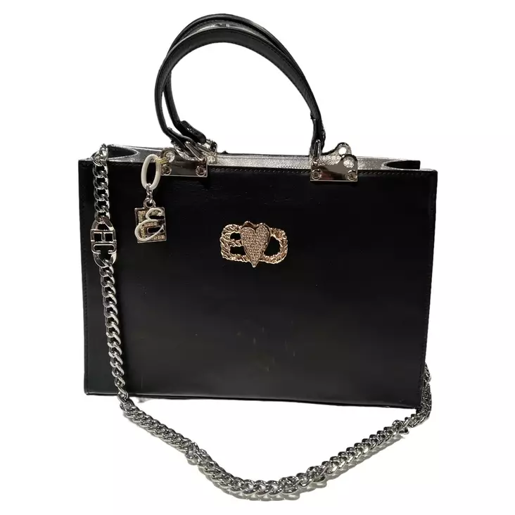 ELISA CAVALETTI Käsilaukku Musta Nahka - Laukut - ELP240686506-02001 - 3