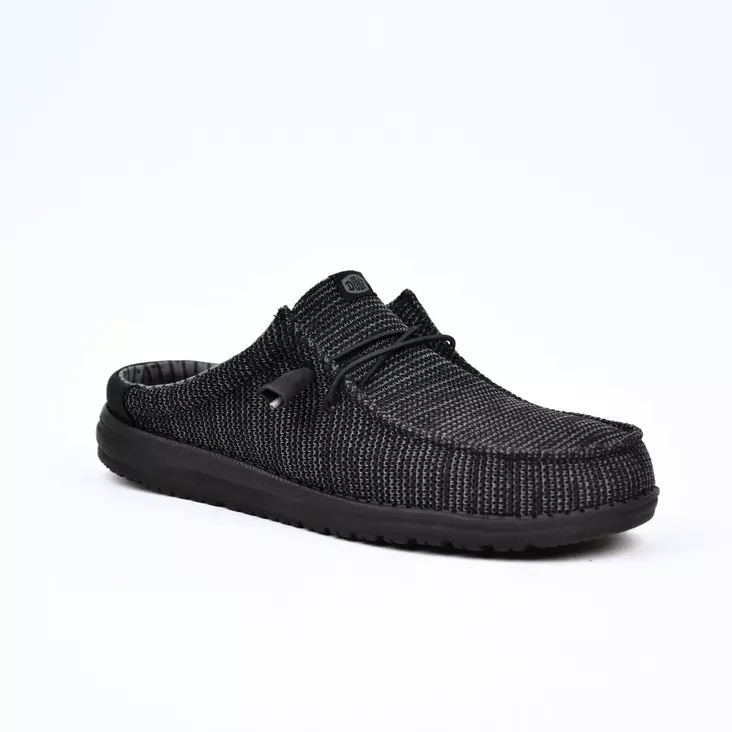 HEY DUDE Wally Pistokkaat Musta Kangas - Miesten kangaskengät - 43103-001 - 1