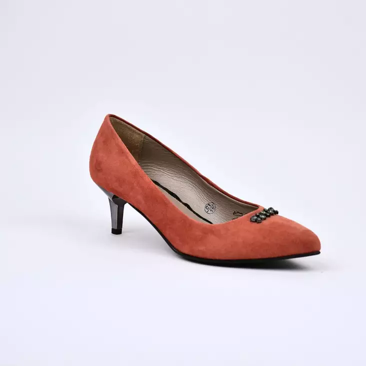 MARKO Juhla-avokkaat Punainen Nahka - Naisten juhlakengät - 131531 - 1