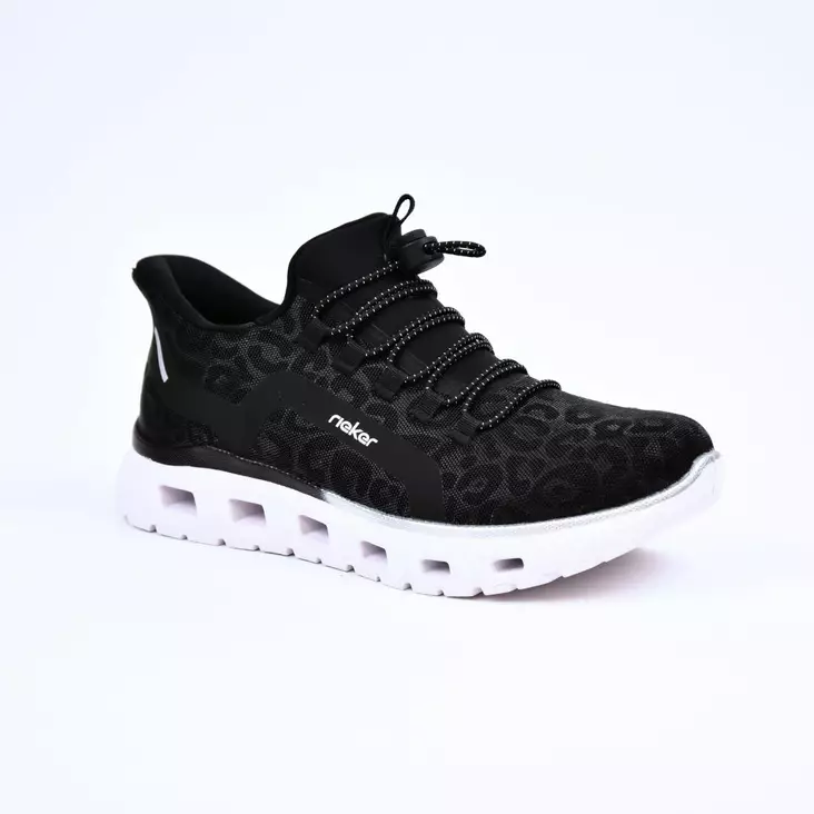 RIEKER Kävelykengät Musta - Naisten tennarit ja lenkkarit - M6066-01 - 1