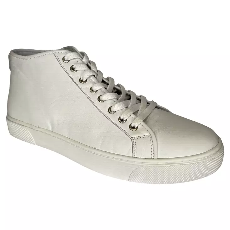 STEXX Varsitennarit Valkoinen Nahka - Miesten korkeavartiset tennarit - 8829602-001 - 1