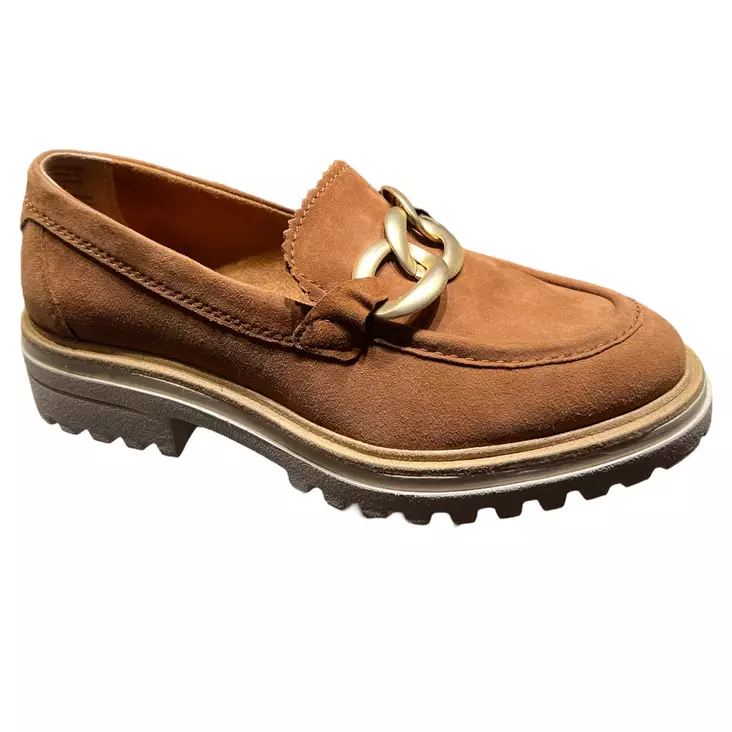 TAMARIS Loaferit Taupe Mokkanahka - Naisten nauhattomat kävelykengät - 1-24707-28-341 - 1