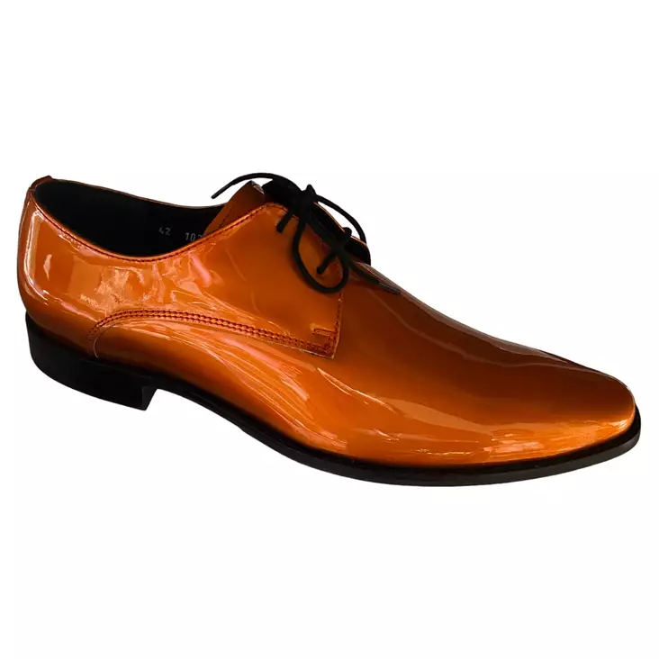 TOPMAN Juhlakengät Oranssi Lakerinahka - Miesten pukukengät - 10721-31 - 5