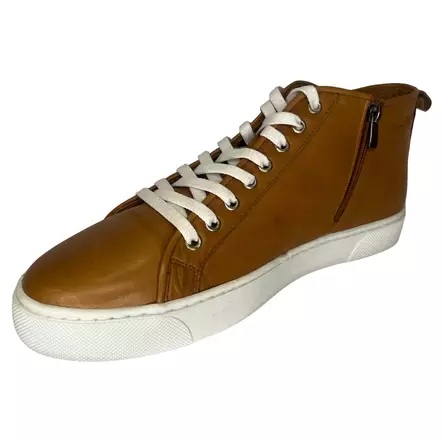 STEXX Varsitennarit Cognac Nahka - Miesten korkeavartiset tennarit - 8829602-0062 - 2
