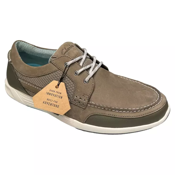 CLARKS ATL Sail West Kävelykengät Grey Nubuck - Miesten kävelykengät - 26170392 - 1