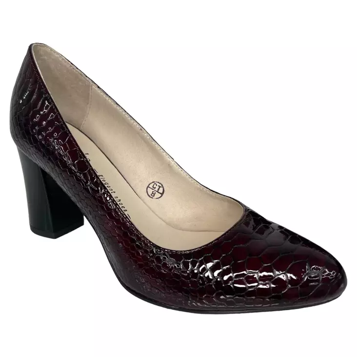 MARKO Juhla-avokkaat Viinipunainen Nahka - Naisten juhlakengät - 131202 - 1