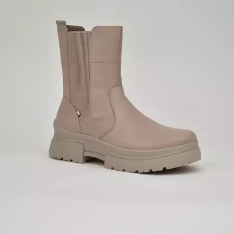 RIEKER Nilkkurit Beige Nahka - Naisten nilkkurit - W0380-62 - 1