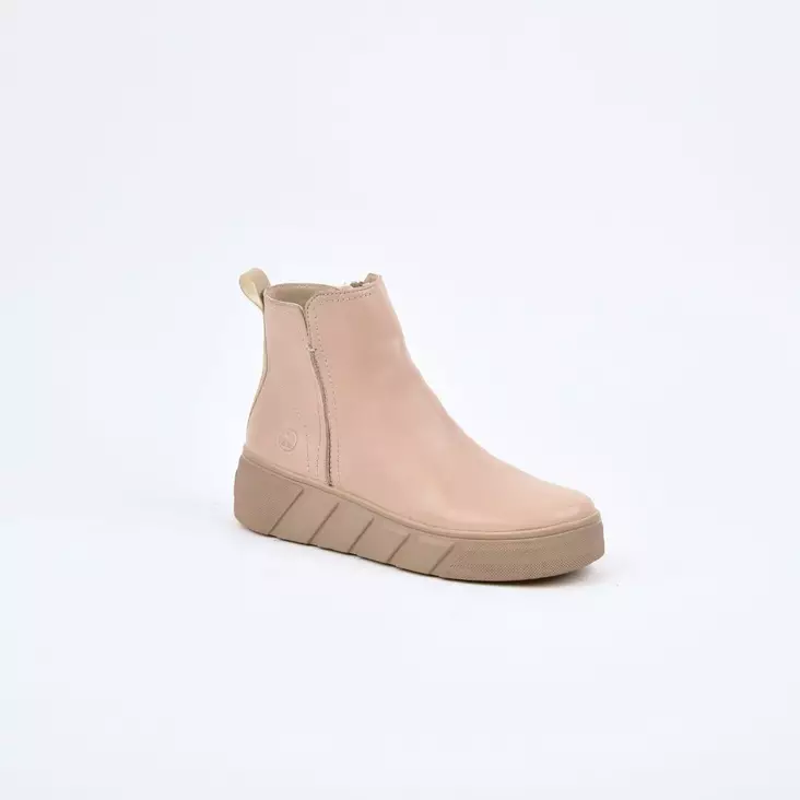 RIEKER Nilkkurit Beige Nahka - Naisten nilkkurit - W0562-62 - 1