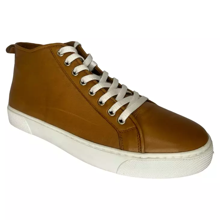 STEXX Varsitennarit Cognac Nahka - Miesten korkeavartiset tennarit - 8829602-0062 - 1