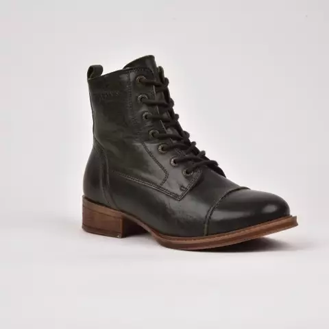 TEN POINTS Pandora 60003 Nilkkurit Vihreä Nahka Villavuori - Naisten talvikengät - 60003-502 - 1