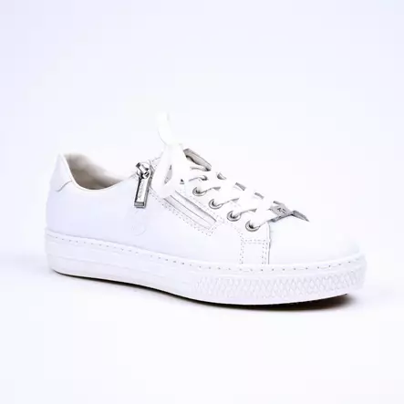 RIEKER Sneakerit Valkoinen - Naisten nauhalliset kävelykengät - L59L1-83 - 1
