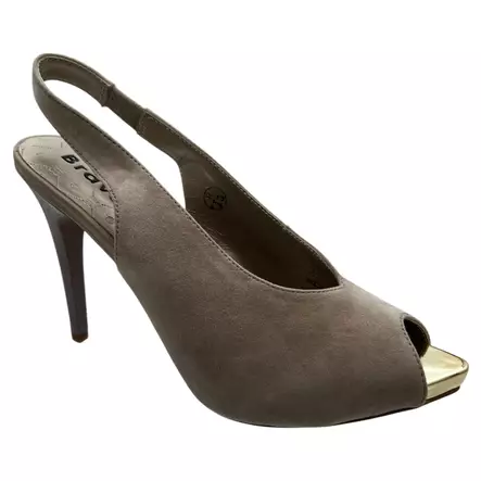 BRAVO Juhla-avokkaat Nude Mokkanahka - Platform korkokengät - 714253 - 1