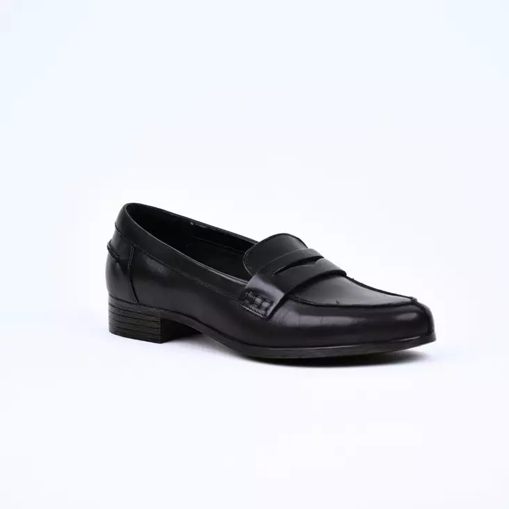 CLARKS Hamble Loaferit Musta Nahka - Naisten nauhattomat kävelykengät - 2614773 - 1