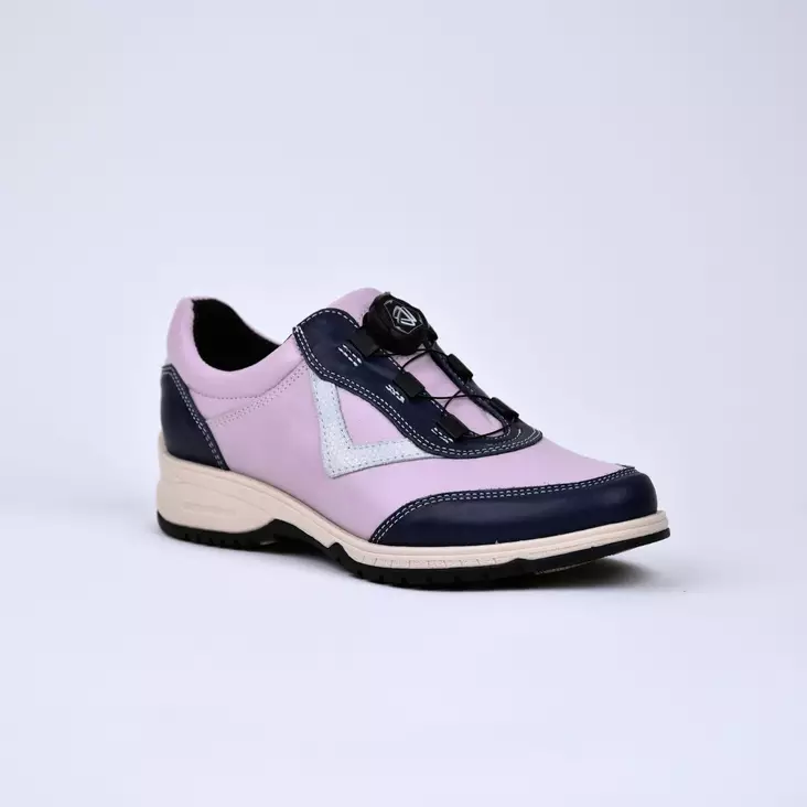 NATURA Kävelykengät Lila/Sininen Nahka - Naisten nauhalliset kävelykengät - 5973 - 1