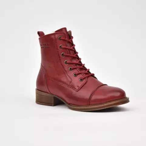 TEN POINTS Pandora 60003 Nilkkurit Tomato Nahka Villavuori - Naisten talvikengät - 60003-803 - 1