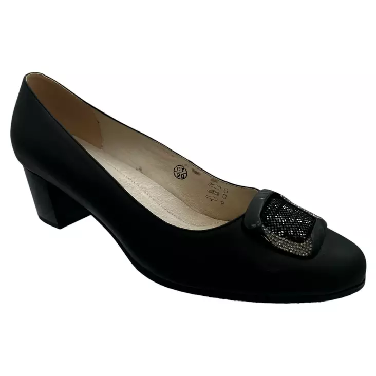 MARKO XXL Juhla-avokkaat Musta Mokkanahka - Naisten juhlakengät - 131554 - 1