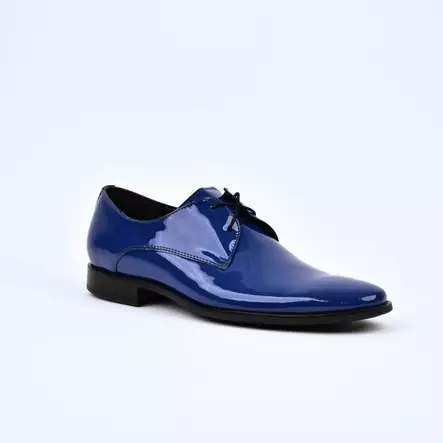 TOPMAN Juhlakengät Sininen Lakerinahka - Miesten pukukengät - 10721-85 - 1