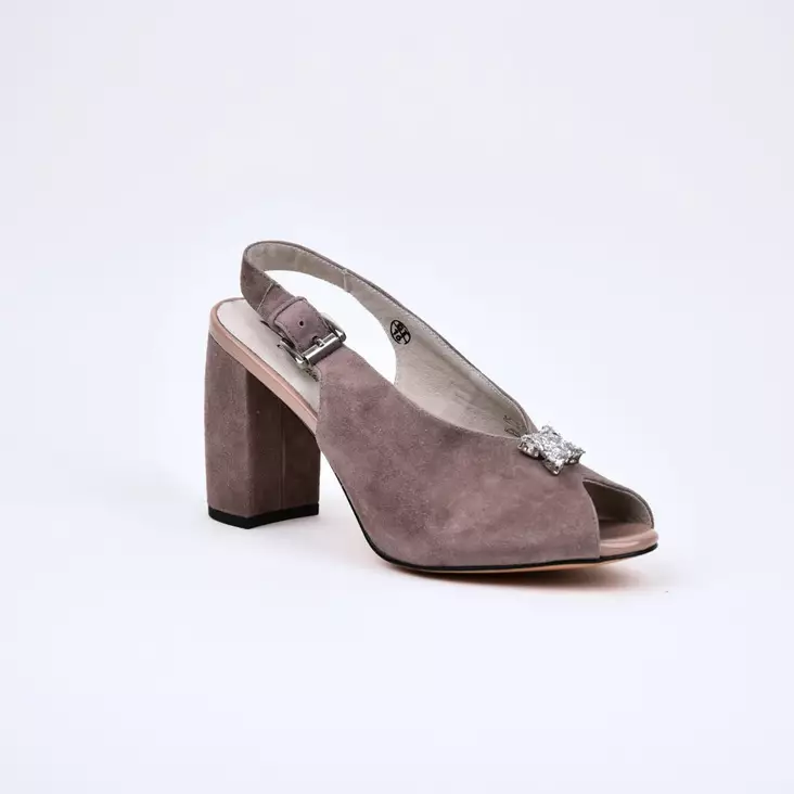 MARKO Juhla-avokkaat Beige Nahka - Naisten juhlasandaalit - 141345 - 1