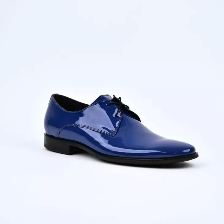 TOPMAN Juhlakengät Sininen Lakerinahka - Miesten pukukengät - 10721-85 - 1