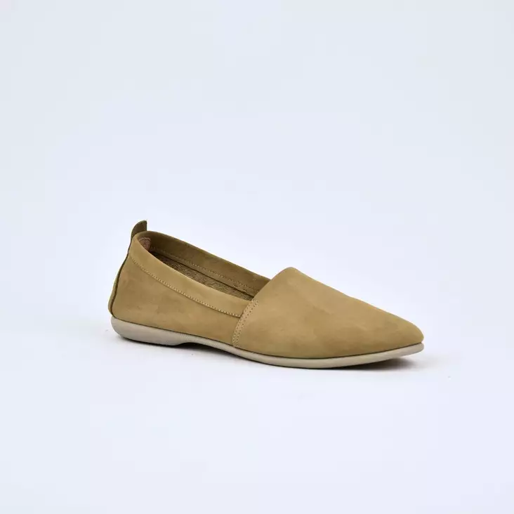 ANDREA CONTI Loaferit Khaki Nahka - Naisten nauhattomat kävelykengät - 0577101-046 - 1
