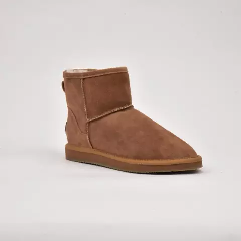 SHEPHERD LAURA Nilkkurit Chestnut Lampaannahka - Naisten talvikengät - 21-1532-056 - 1