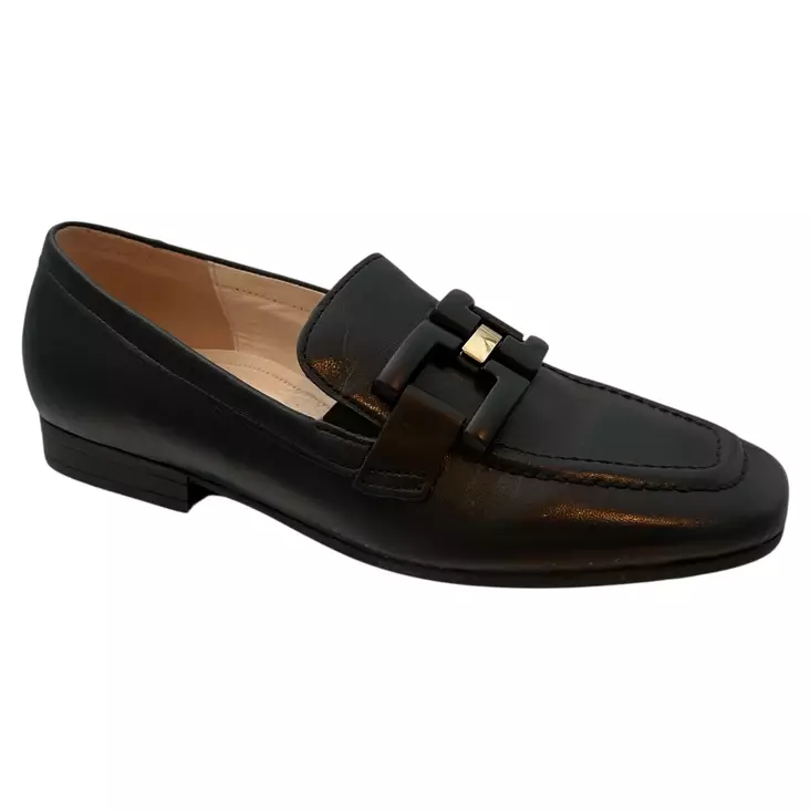 GABOR Loaferit Musta Nahka - Naisten nauhattomat kävelykengät - 22.421.27 - 1