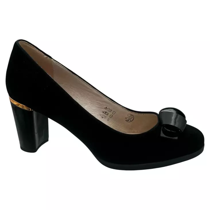 MARKO XXL Juhla-avokkaat Musta Nahka - Naisten juhlakengät - 131467 - 1