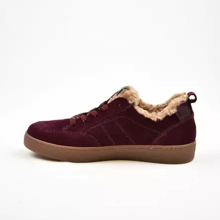GABOR Sneakers Viininpunainen Mokkanahka - Naisten nauhalliset kävelykengät - 6024.01.008 - 2